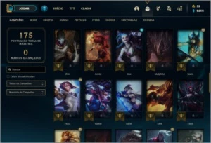 Conta ouro 4 com 65 champs e 26 skins - League of Legends LOL