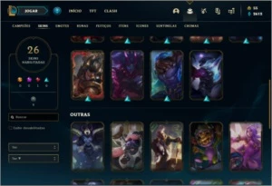 Conta ouro 4 com 65 champs e 26 skins - League of Legends LOL