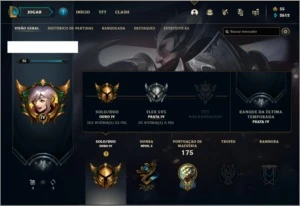 Conta ouro 4 com 65 champs e 26 skins - League of Legends LOL