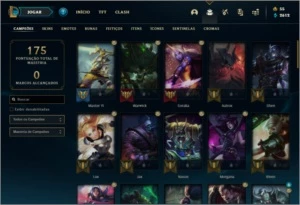 Conta ouro 4 com 65 champs e 26 skins - League of Legends LOL