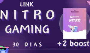 Discord Nitro Gaming 1 Mês + 2 Impulsos + ENVIO AUTO - Outros