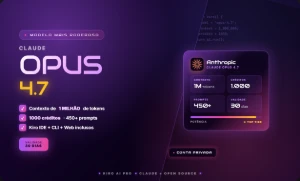 ⭐ Kiro AI · Claude Opus 4.7 · 1M Tokens · 1000 Créditos · 30 - Assinaturas e Premium