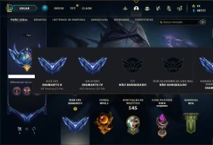 Conta diamante 4 com TODOS os champs e 290 Skins (Nivel 722) - League of Legends LOL