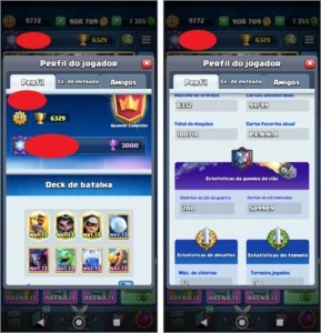 CLASH ROYALE MELHOR CONTA PARA PUSH +6400