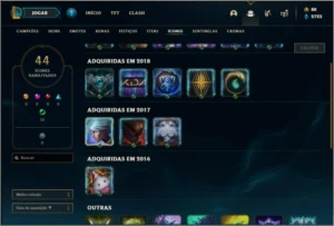 Conta unranked com 5 skins e 35 champs - League of Legends LOL
