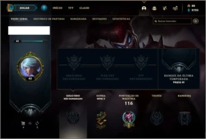 Conta unranked com 5 skins e 35 champs - League of Legends LOL