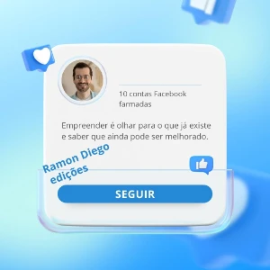 Dez Contas Facebook 🙂👍✅ - Redes Sociais