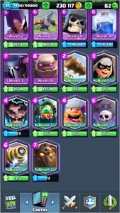 4K - com baú lendario e magico - mais de 200k de ouro - Clash Royale