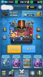 4K - com baú lendario e magico - mais de 200k de ouro - Clash Royale