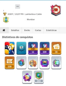 Conta com medalha de 9 anos - Clash Royale