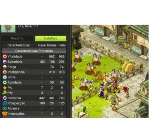 Conta Serve Brutas  Cra lvl 111 + 8 MK em itens - Dofus