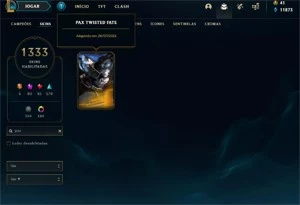 CONTA LOL COM 1333 SKINS D3 - League of Legends