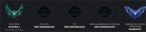 plat 1 75 pdl, d2 season passada, dono único. - League of Legends: Wild Rift LOL WR