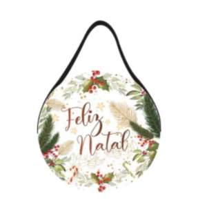 Placa Boho de Natal em MDF 20cm - Escolha a Estampa - Artesanato e Personalizados