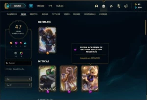 Conta Diamante 3 com 47 skins e 56 champs - League of Legends LOL