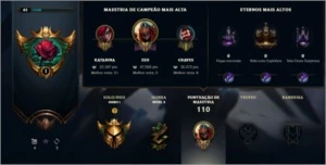 conta gold 1 upada a mão mmr bom wr bom - League of Legends LOL