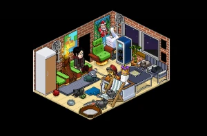 Conta Habbo 2008 - Pet com 5245 Dias - Traxmachine Azul