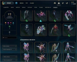 Conta Platina IV, 123 Skins - League of Legends LOL