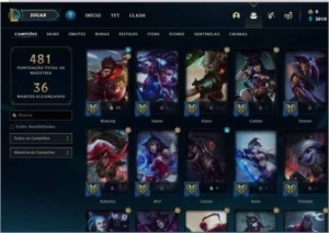 Conta Platina IV, 123 Skins - League of Legends LOL