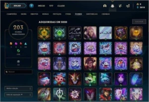 Conta Platina IV, 123 Skins - League of Legends LOL