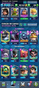 Conta clash royale Lv.29 5000 troféus