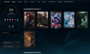 Conta De Lol 2011 | Icones Antigos | 88 Skins | Kayle Juiza - League of Legends