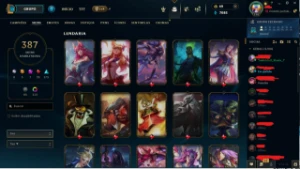 Conta do lol diamante 3, 387 skins, lvl716 - League of Legends