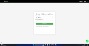 Gerador de Números de WHATSAPP ou SMS
