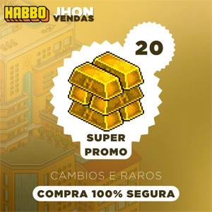 20 BARRAS DE OURO - 1000 CÂMBIOS - (1000C)  "1K DE MOEDAS" - Habbo