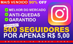 [OFERTA] 500 Seguidores Instagram por apenas R$ 5,49 - Social Media