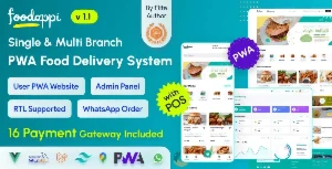 FoodAppi Delivery PWA e Pedidos Whatzapp Integrados