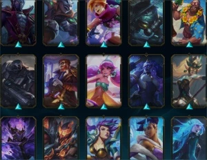 CONTA BRONZE 1 COM 123 CAMPEÕES E 130 SKINS (2 LENDÁRIAS) - League of Legends LOL