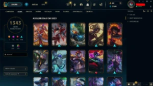 Conta Diamond 1  , 1362 skins e 380 cromas - League of Legends LOL