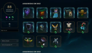 Conta Diamond 1  , 1362 skins e 380 cromas - League of Legends LOL