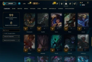 Prata 1 com 60 Champs e 1 Skin - League of Legends LOL