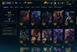 Prata 1 com 60 Champs e 1 Skin - League of Legends LOL