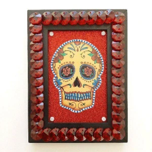 Quadro Caveira Mexicana #3 - Artesanato e Personalizados
