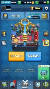 Conta clash royale, lvl 10 quase 11, arena lendária