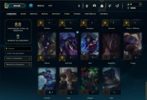 Prata 1 com 50 Champs e 14 Skins ( MAIN ADC ) - League of Legends LOL