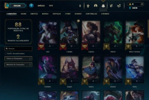 Prata 1 com 50 Champs e 14 Skins ( MAIN ADC ) - League of Legends LOL