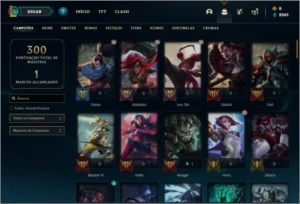 Conta ouro 2 com 100 champs e 36 skins + 5 Espolios - League of Legends LOL