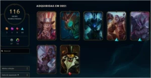 Conta League of Legends lvl 256 - 116 skins LOL