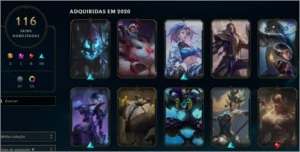 Conta League of Legends lvl 256 - 116 skins LOL