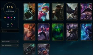 Conta League of Legends lvl 256 - 116 skins LOL
