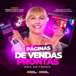 +677 Páginas De Vendas Prontas Alta Conversão - Redes Sociais