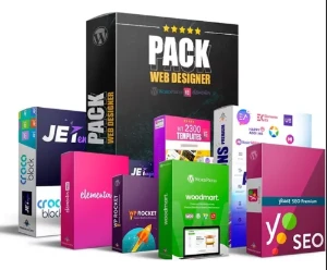 Pack Web Designer Worpress e Elementor Pro + pack lading pag