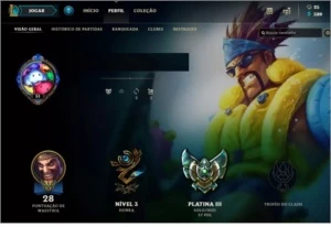 Conta Platina III - League of Legends LOL