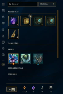 CONTA SMURF LOL PLATINA 1 MMR ALTO - League of Legends