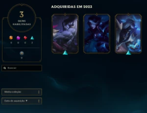 CONTA SMURF LOL PLATINA 1 MMR ALTO - League of Legends