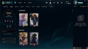 Conta League of Legends (206 Skins) e Valorant LOL